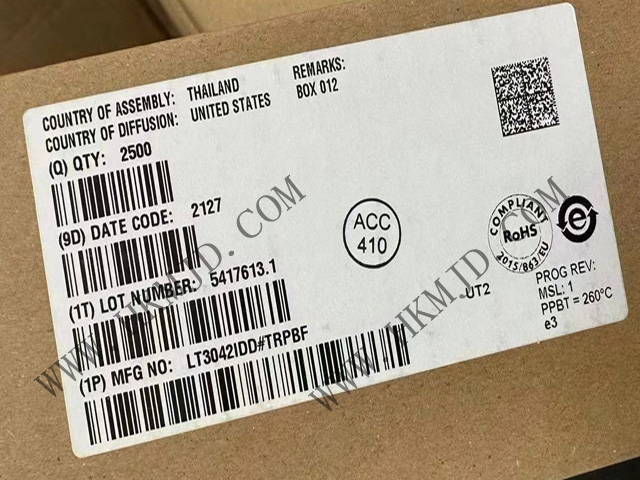 【出售】LT3042IDD (ADI) 20V、200mA、超低噪聲、超高 PSRR RF 線性穩(wěn)壓器