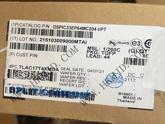 用于電機(jī)控制、數(shù)字電源和檢測(cè)的 DSPIC33EP64MC204-I/PT 16位 DSC