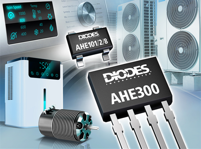 Diodes 公司推出先進(jìn)的銻化銦霍爾器件傳感器，適用于旋轉(zhuǎn)和電流檢測(cè)產(chǎn)品應(yīng)用