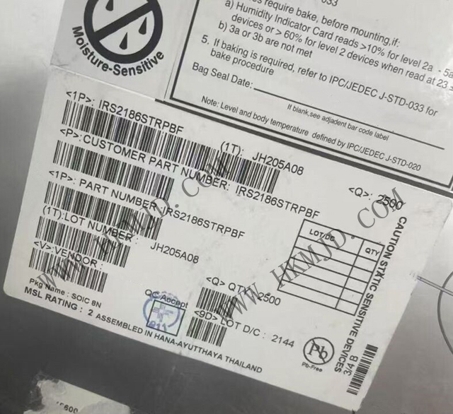 [供應(yīng)] IRS2186STRPBF（英飛凌）600V，EiceDRIVER? 高壓側(cè)和低壓側(cè)柵極驅(qū)動器 IC