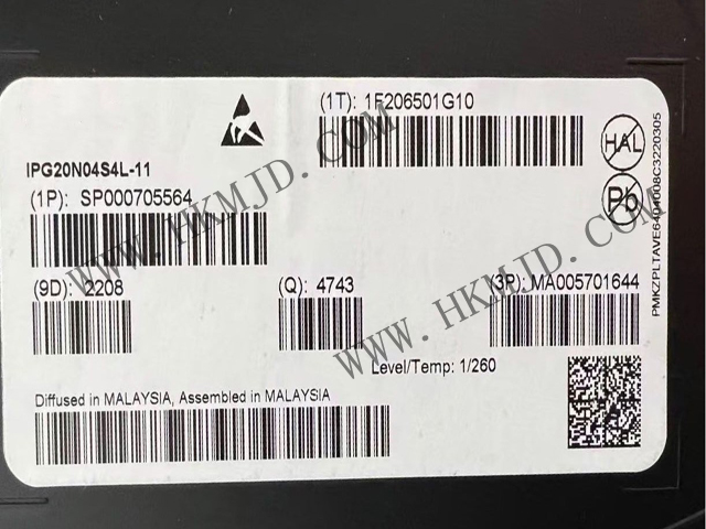 英飛凌汽車級(jí)MOSFET（IPG20N04S4L-11）40V，雙N溝道，最大11.6毫歐姆