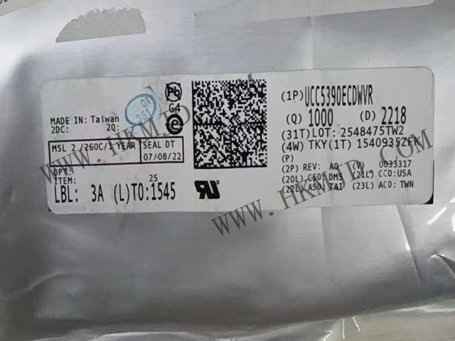 供應(yīng)德州儀器 UCC5390ECDWVR 3kVrms/5kVrms、±10A 單通道隔離式柵極驅(qū)動器