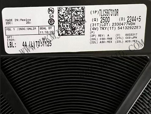 TI TLC59731DR 3通道8位PWM LED驅動器，支持單線接口