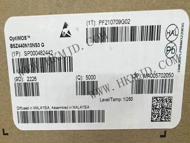 英飛凌功率MOSFET BSZ440N10NS3G OptiMOS?3 功率晶體管，100V