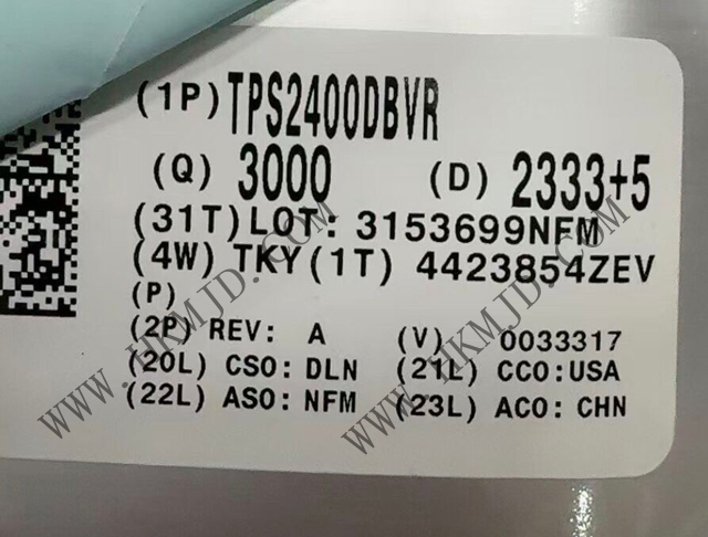 供應(yīng) TI TPS2400DBVR 5.5V過壓保護(hù)控制器，具備100V輸入瞬態(tài)保護(hù)功能